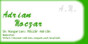 adrian moczar business card